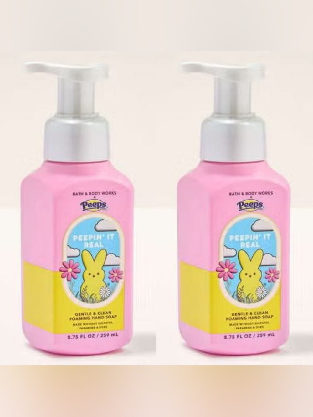 Bath & Body Works Peeps Foaming Hand Soap / Hand Sanitizer